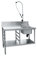 Стол предмоечный СПМП-6-3 для купольных посудомоечных машин МПК